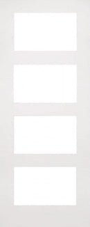 Deanta White Primed Coventry Glazed Fire Internal door