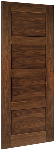 Deanta Walnut Coventry Fire Door Pre-finished