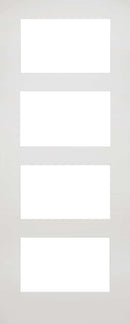 Pre-Assembled White Primed Coventry Clear Glazed Door Set