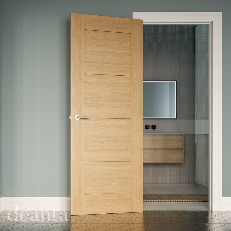 Deanta Coventry Oak Door (Fire Door Pre-Finished)