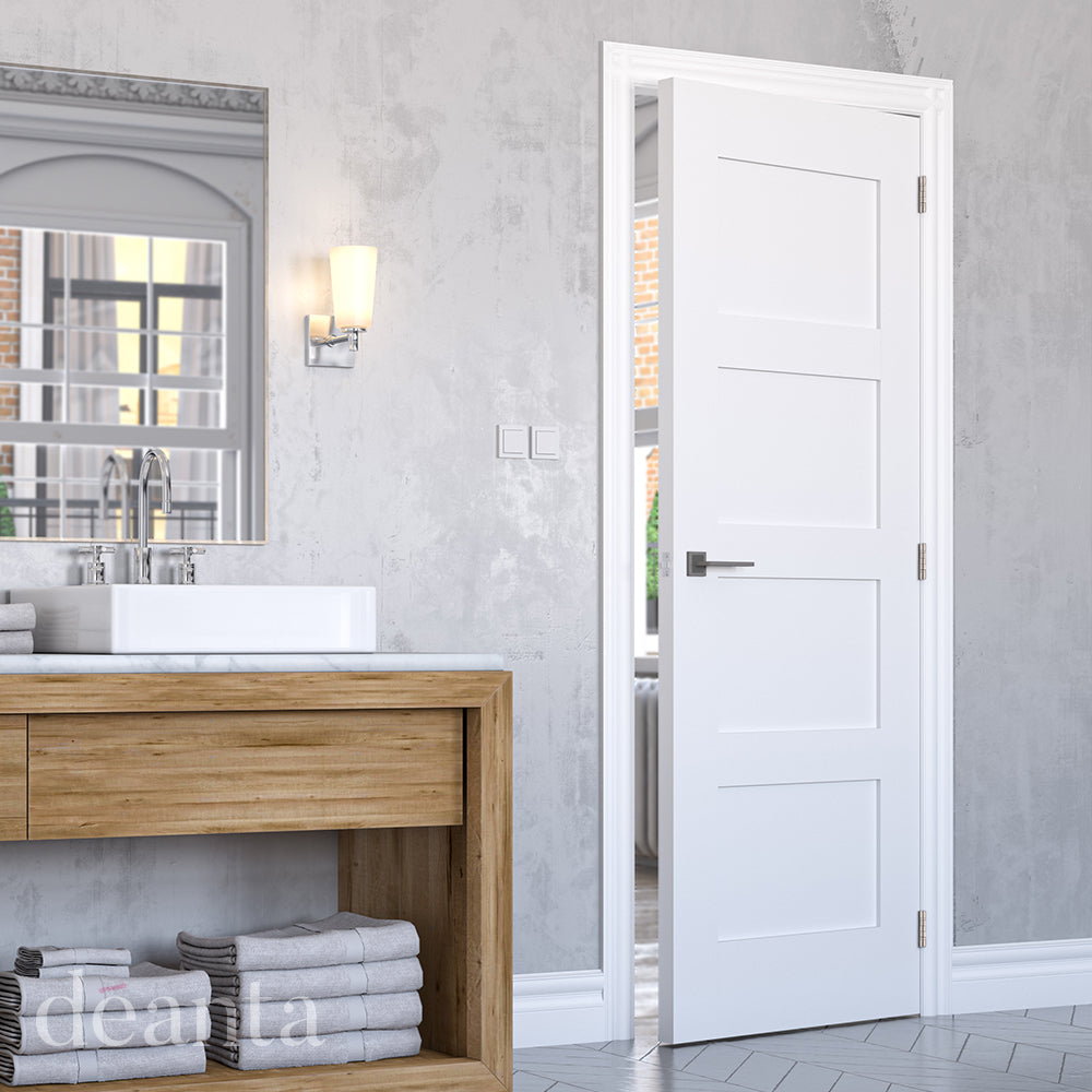 Pre-Assembled White Primed Coventry Fire Door Set