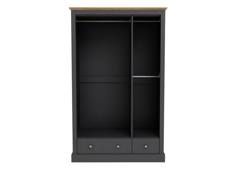 LPD Devon 3 Door 2 Drawer Wardrobe