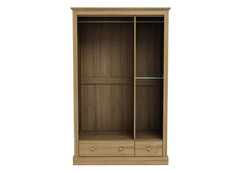 LPD Devon 3 Door 2 Drawer Wardrobe