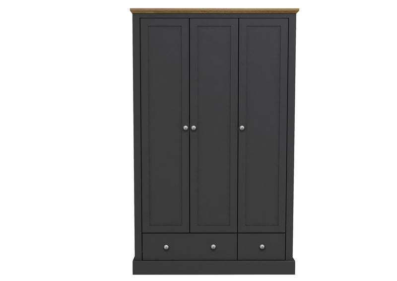 LPD Devon 3 Door 2 Drawer Wardrobe