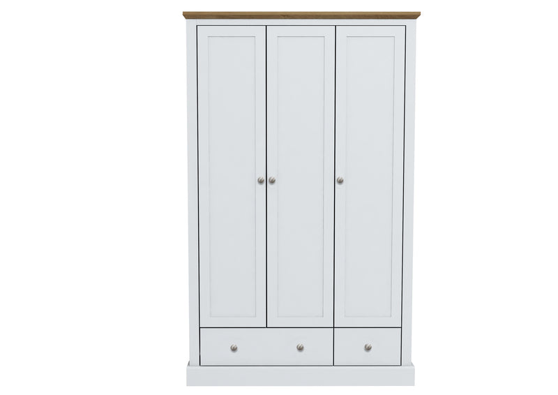 LPD Devon 3 Door 2 Drawer Wardrobe