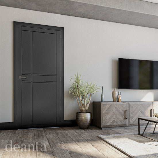 Deanta Dalston Black Prefinished internal door