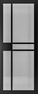 Deanta Dalston Black Prefinished Tinted Glazed Internal door