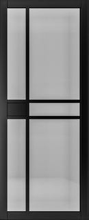 Pre-Assembled Dalston Black Prefinished Tinted Glazed Door Set