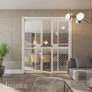 Deanta Double Pocket Door System