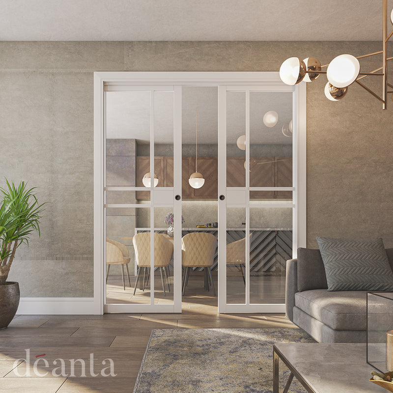 Deanta Double Pocket Door System