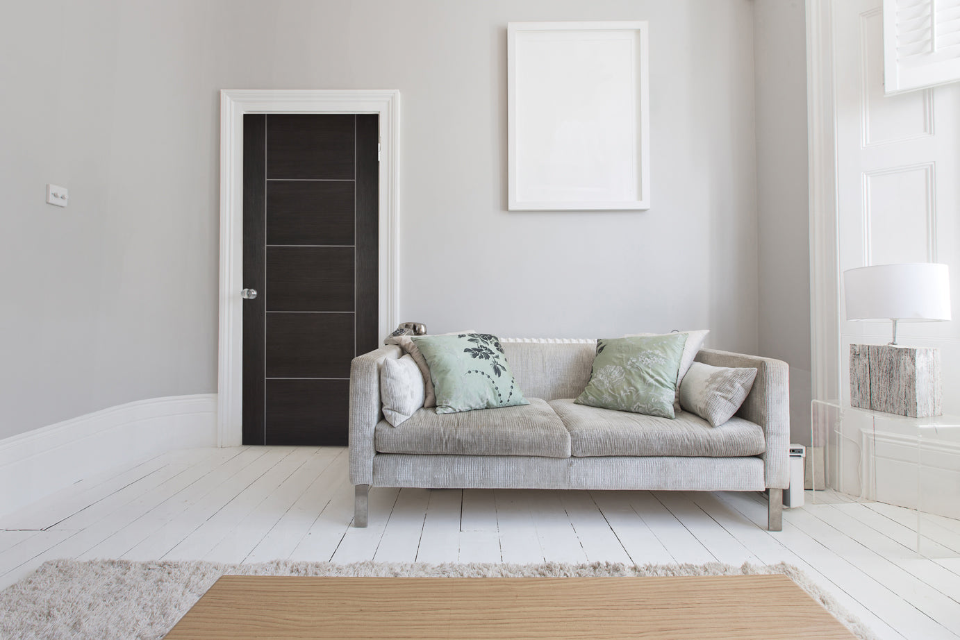 LPD Dark Grey Laminate Vancouver 5P Fire Door