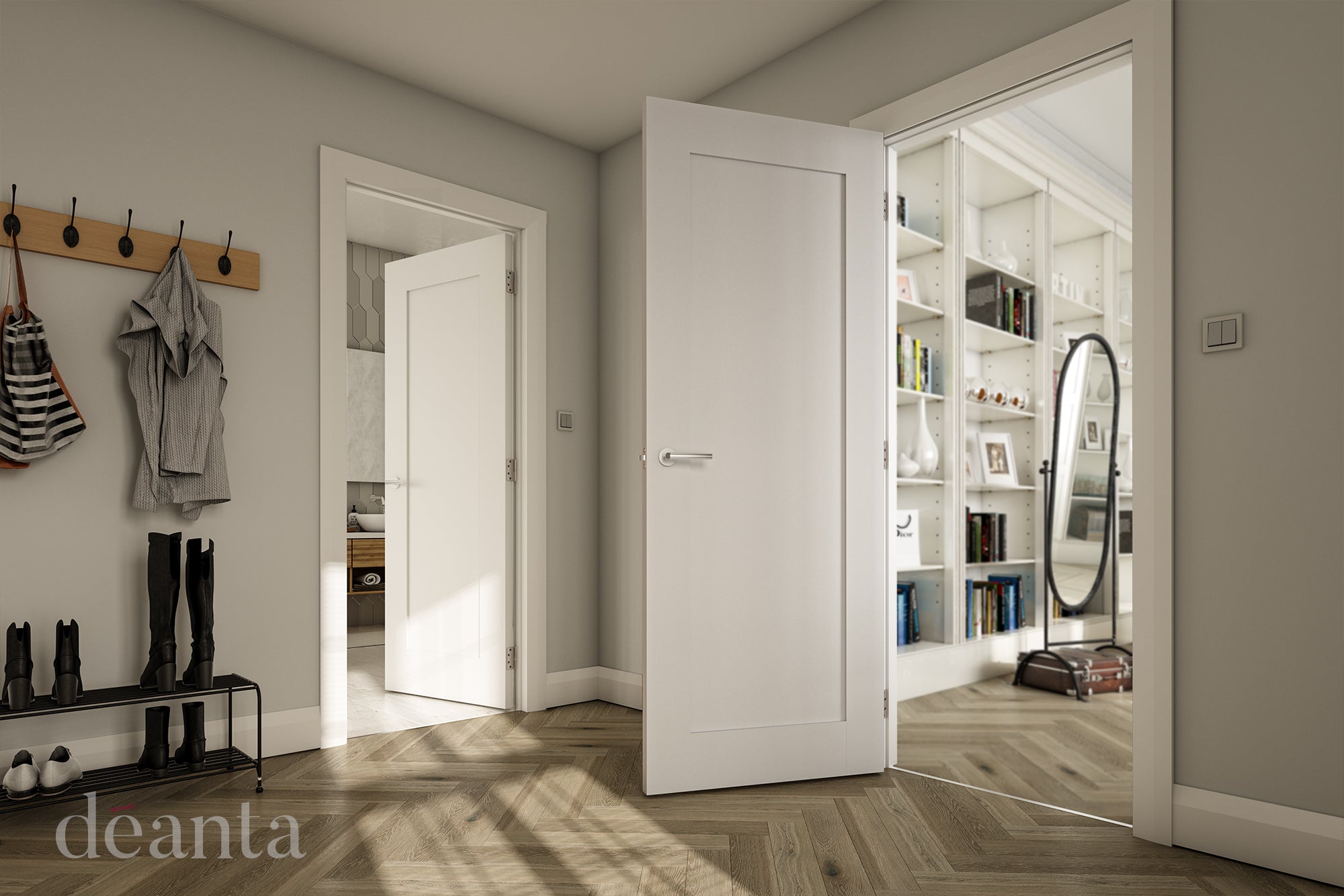 Deanta White Primed Denver Fire Door