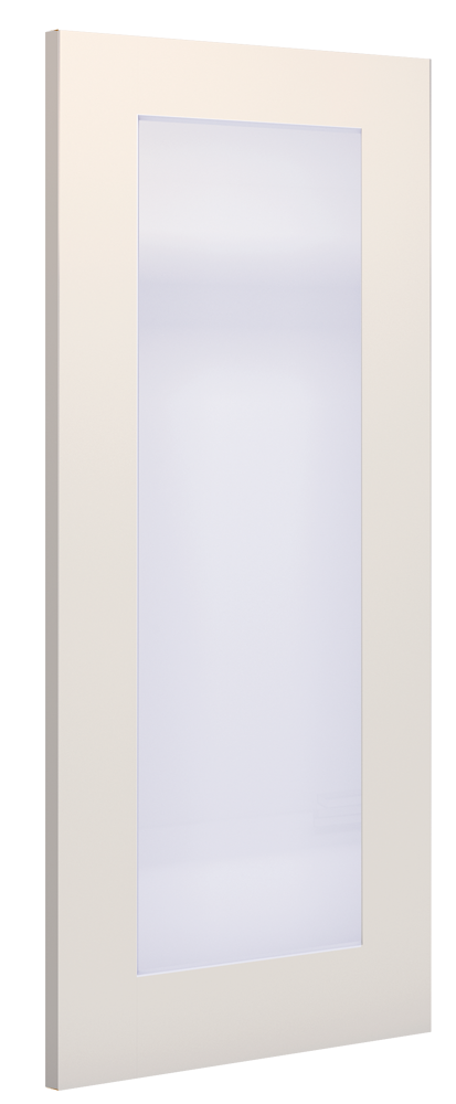 Deanta White Primed Denver Obscure Glazed Internal door