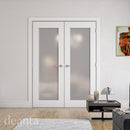Deanta White Primed Denver Obscure Glazed Internal door