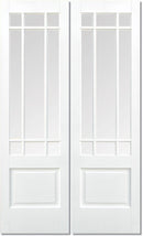 LPD White Primed Glazed Downham Pair