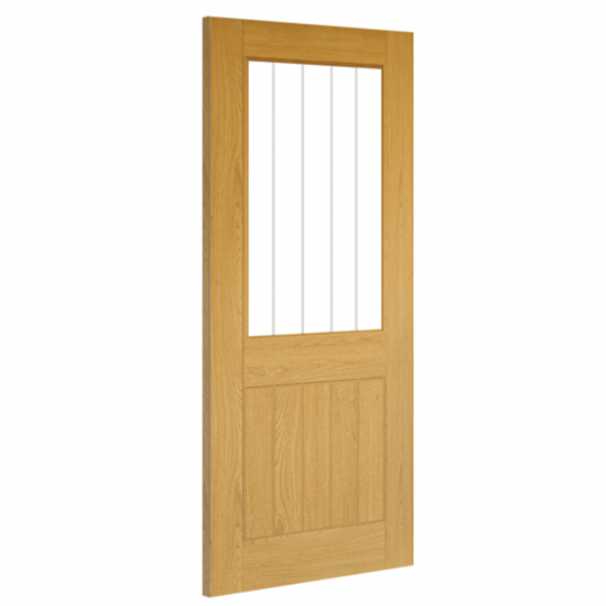 Deanta Oak Ely 1L Half Glazed Unfinished