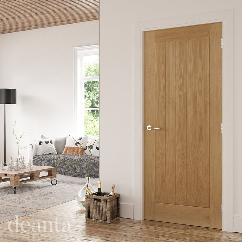 Deanta Oak Ely Fire Door Pre-Finished internal door