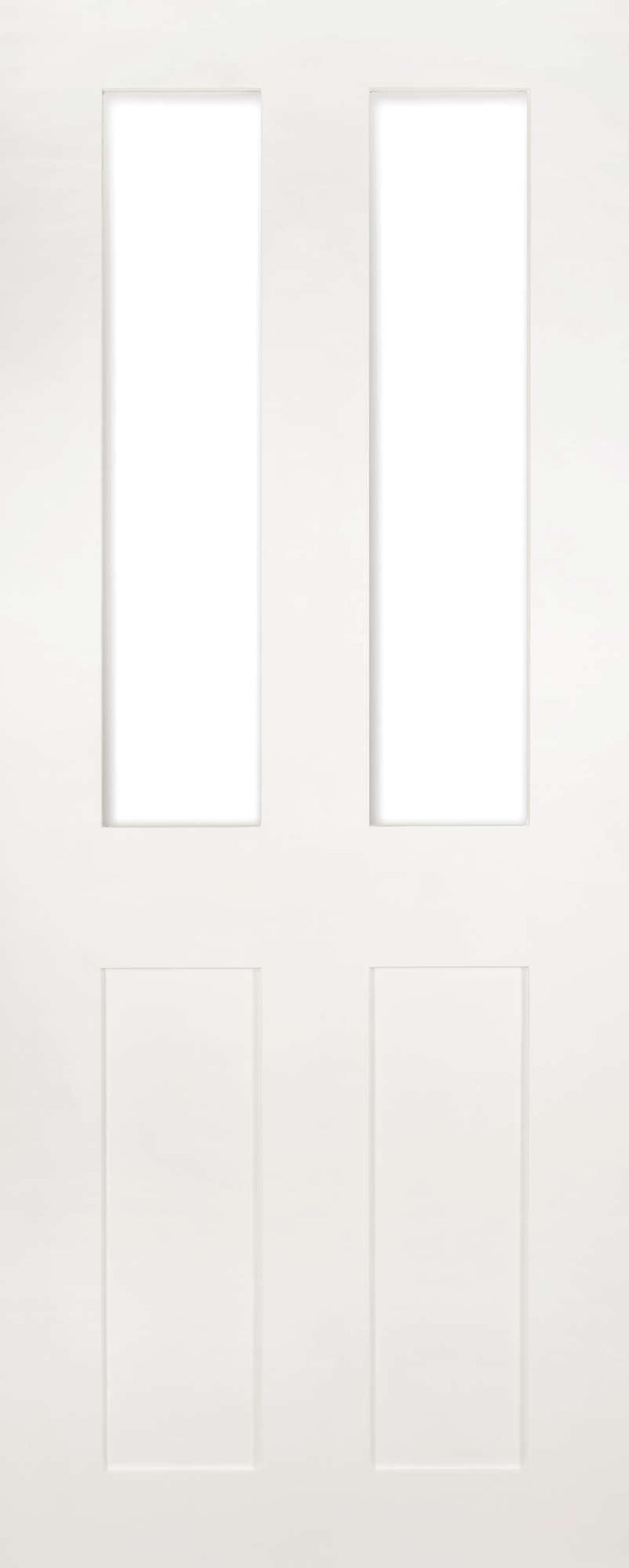 Pre-Assembled White Primed Eton Clear Glazed Door Set