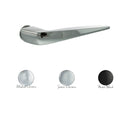 Forme Foglia Lever Door Handle on Concealed Round Rose - Polished Chrome