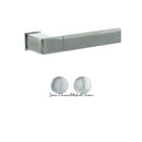 Forme Asti Lever Door Handle on Concealed Square Rose - Satin Chrome/Polished Chrome