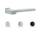 Forme Ginevra Lever Door Handle on Concealed Square Rose - Polished Chrome