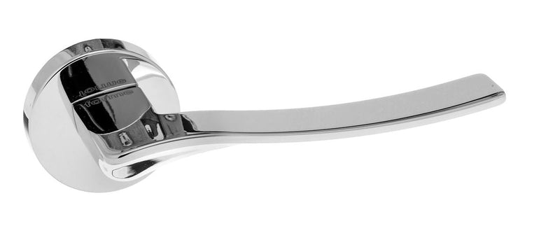 Atlantic Forme Olimpia Designer Lever on Minimal Round Rose - Polished Chrome