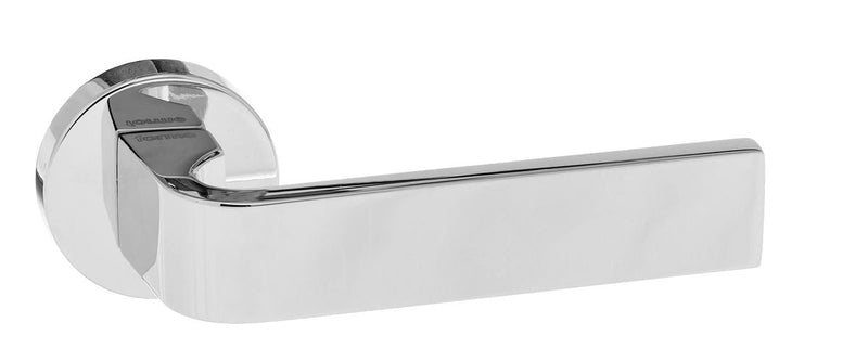 Atlantic Forme Monza Designer Lever on Minimal Round Rose - Polished Chrome