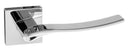 Atlantic Forme Olimpia Designer Lever on Minimal Square Rose - Polished Chrome