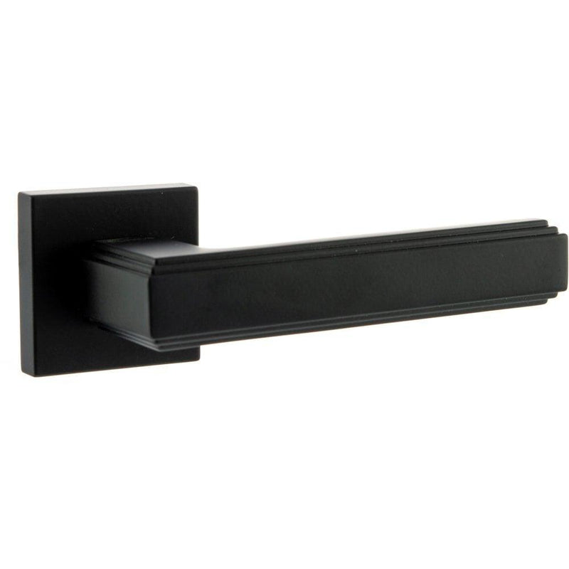 Atlantic Forme Alila on Square Rose (Matt Black) - Door Supplies Online