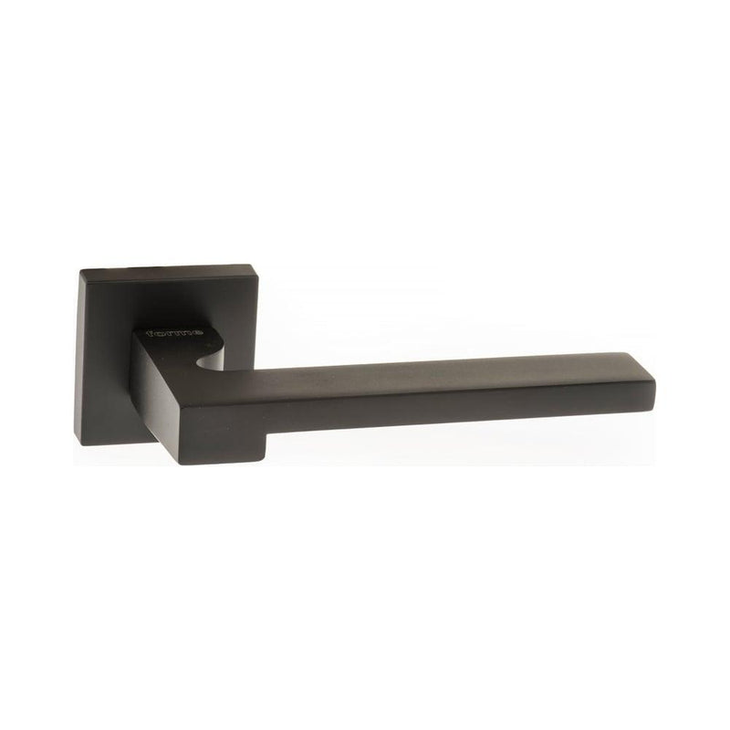 Atlantic Forme Ginevra on Square Rose (Matt Black) - Door Supplies Online