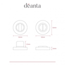 Deanta Thumb Turn Set (Satin Nickel Chrome)