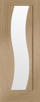 Internal door XL Joinery Oak Florence Clear Glazed