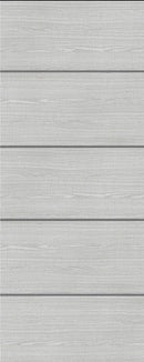 Deanta Flush Light Grey Ash Horizontal Inlay FD60 Internal door