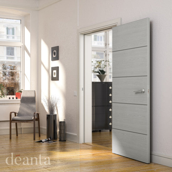 Deanta Flush Light Grey Ash Horizontal Inlay FD60