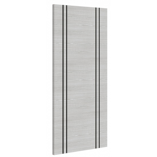 Deanta Flush Prefinished Light Grey Ash Vertical Inlay FD60