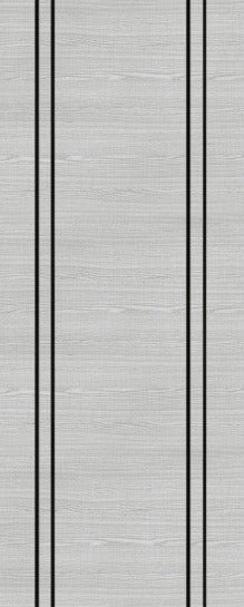 Deanta Flush Prefinished Light Grey Ash Vertical Inlay FD60