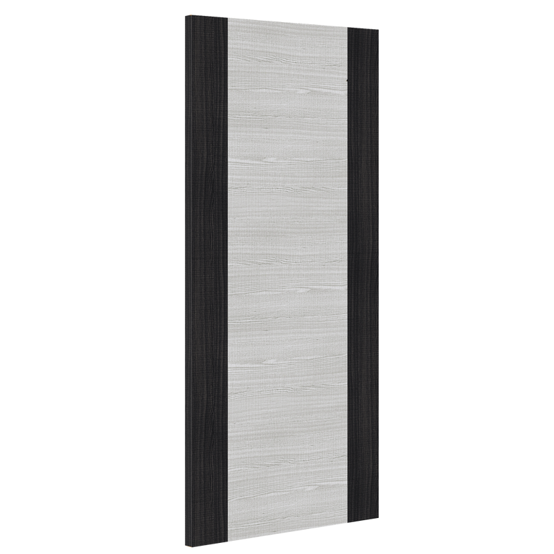 Deanta Flush Light Grey Ash Dark Grey Edges FSC Internal door