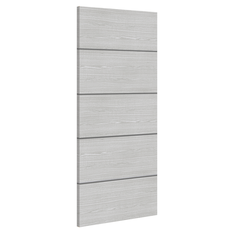 Deanta Flush Light Grey Ash Horizontal Inlay FD30 FSC Internal door