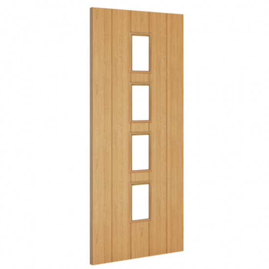 Deanta Oak Galway Glazed Fire Door