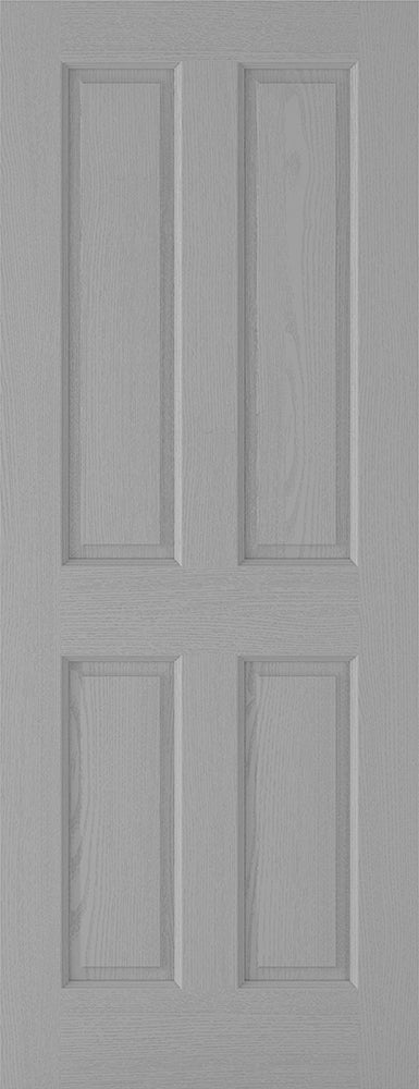 LPD Grey Moulded Textured 4P Firedoor