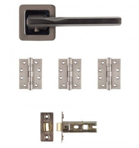 Deanta Hadrian Latch Kit (Matt Black Satin)