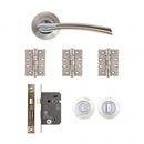 Deanta Hera Bathroom Kit - Satin Nickel Chrome