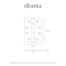 Deanta Satin Hinges