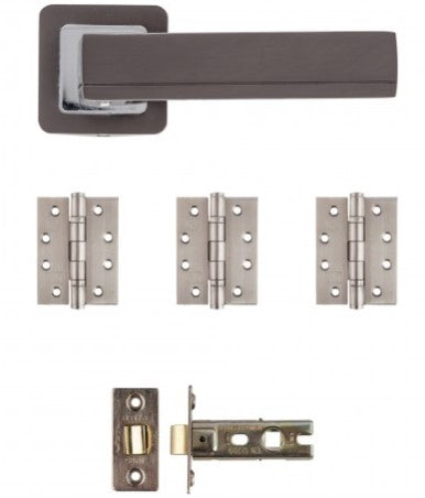 Deanta Invictus Latch Kit (Matt Black Satin)