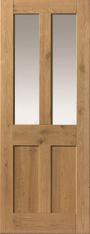 JB Kind Rustic Oak 4P Glazed Internal door
