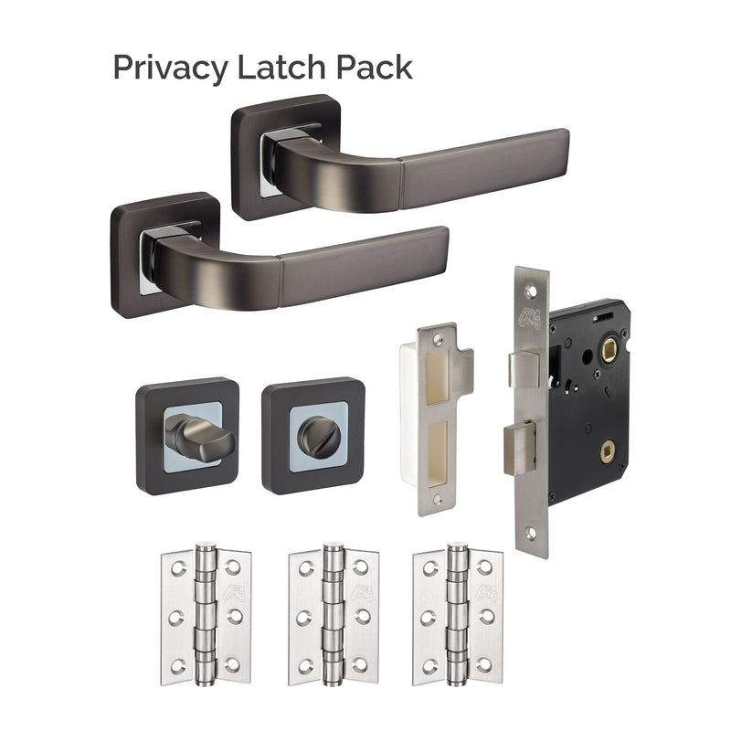 JB Kind Houston Dark Grey Privacy Latch Pack