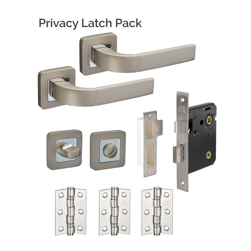 JB Kind Houston Light Grey Privacy Latch Pack