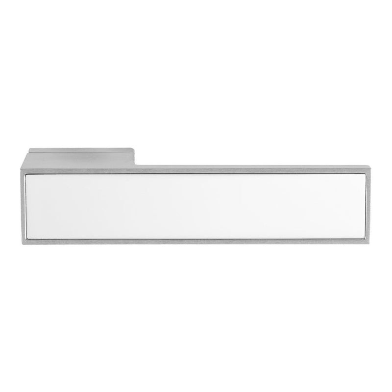 Atlantic Josa Designer Lever (Satin Chrome with White inlay)