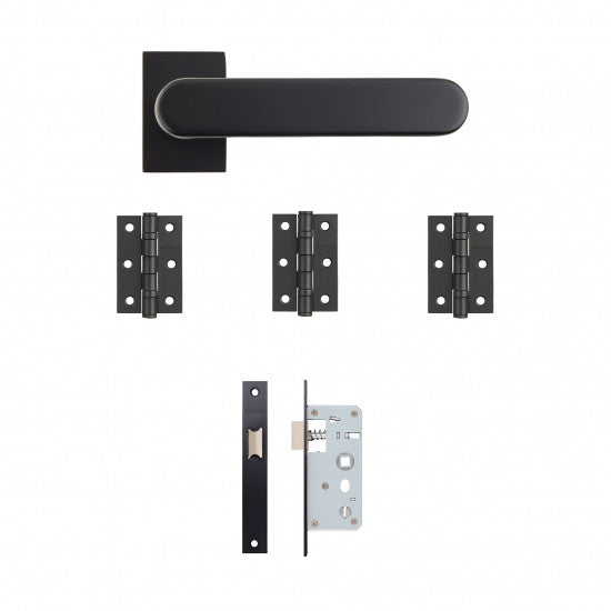 Deanta Juno Urban Latch Kit | 76 X 50 X 2mm Hinges