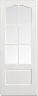 LPD Solid White Primed Kent 6L Glazed Internal door